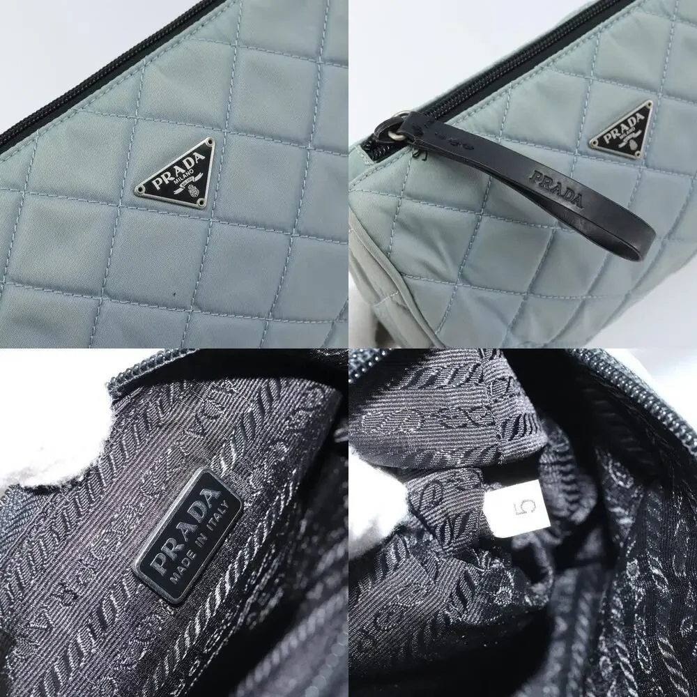 Prada Nylon Pouch Light Blue